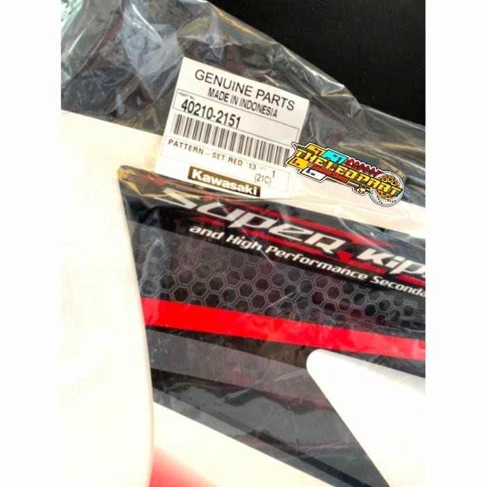 Striping Lis Stiker Ninja R Ss Merah Hitam 2014 2015 Ori Kawasaki