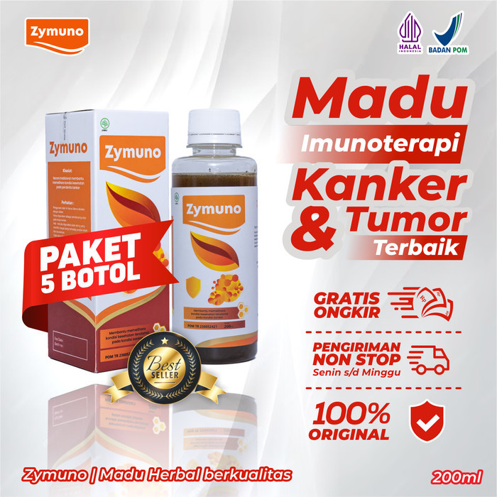 

Zymuno Paket 5 - Madu Imunoterapi Kanker Benjolan Lipoma Booster Imun