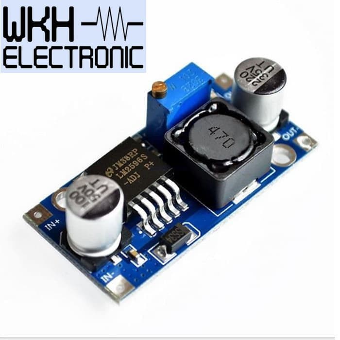 (WKH) LM2596 STEP DOWN DC-DC ADJUSTABLE MODUL PENURUN TEGANGAN DC LM-2596