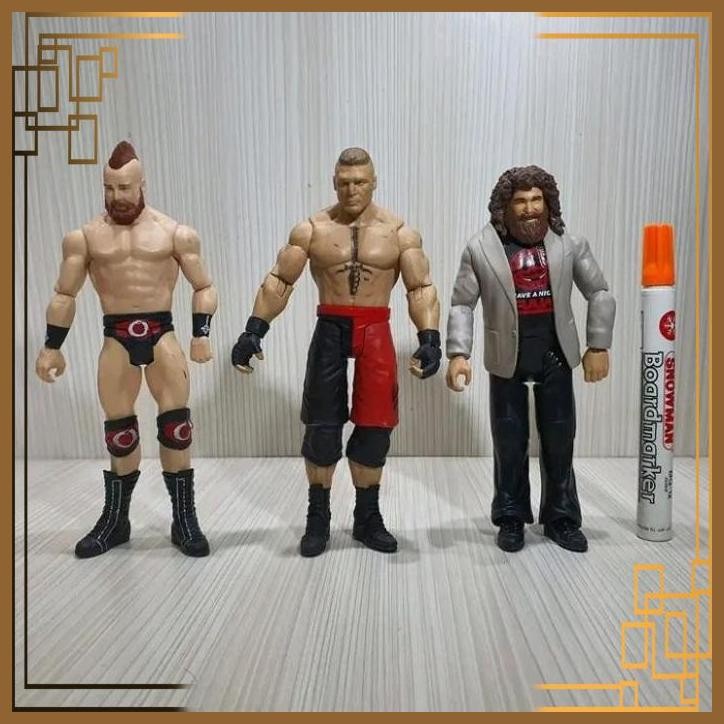 [VMR] mainan wwe figure sheamus brock lesnar mick foley mankindwwe wrestlin