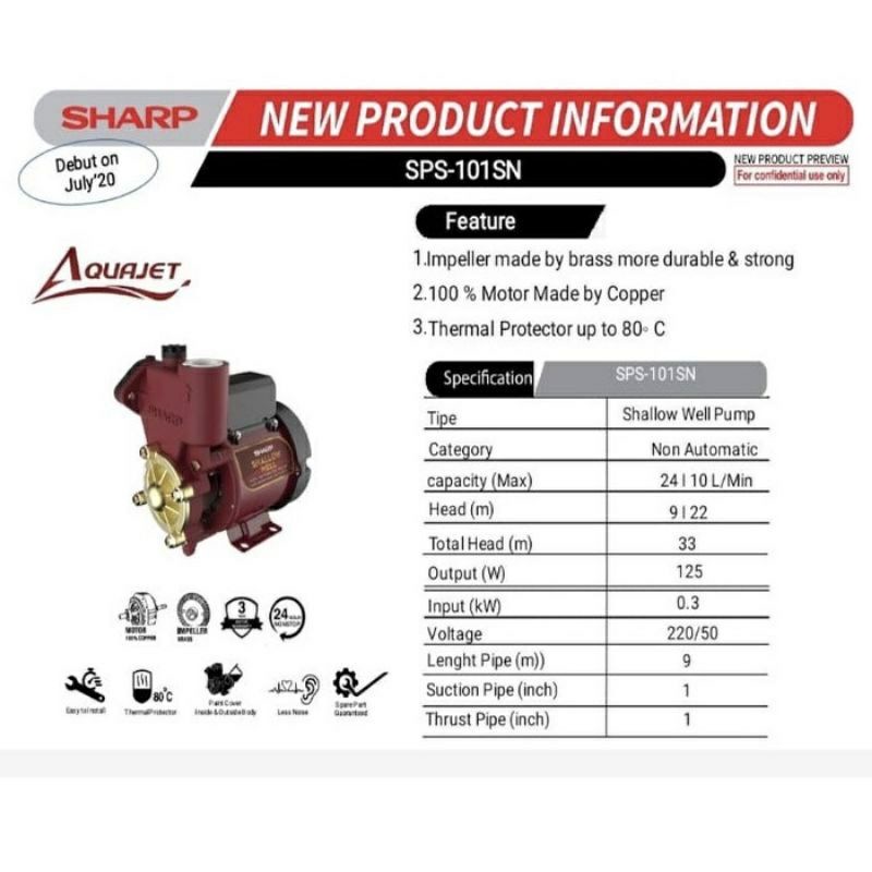 Pompa Air Sharp SPS-101SN