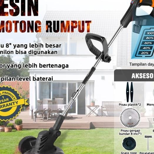 Mesin Potong Rumput Baterai 48V Mesin Pemotong Rumput Elektrik Taman