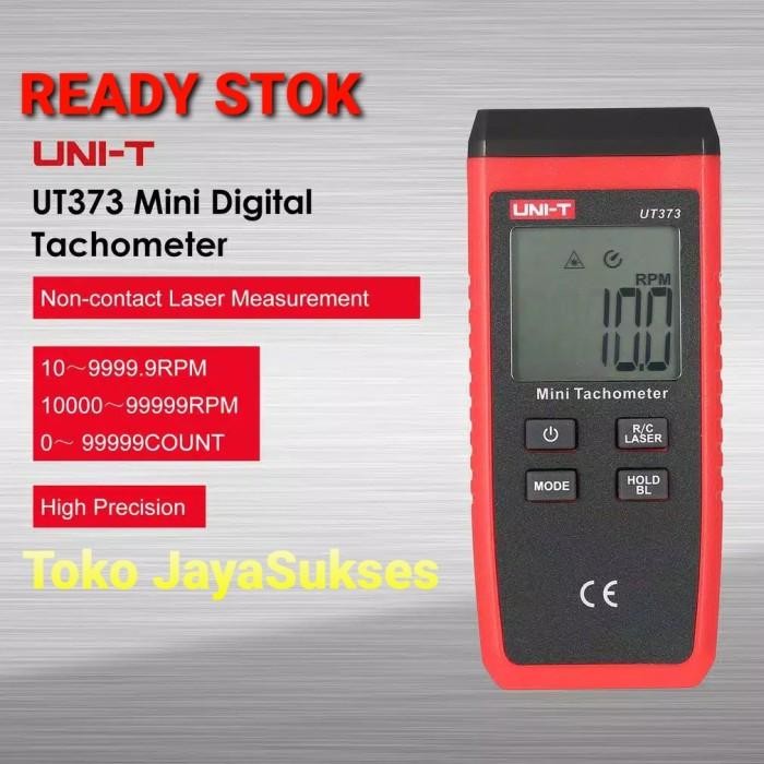 Uni-T Ut373 Digital Laser Tachometer Rpm Meter Ukur Kecepatan Putaran