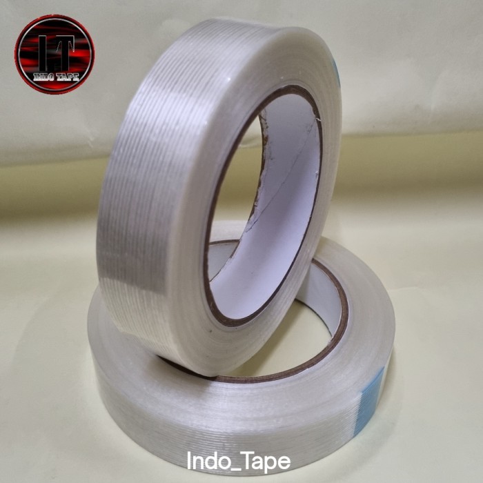 

Sale Filamen Tape / Lakban Serat / Pengikat Serat Kuat Uk 24Mm
