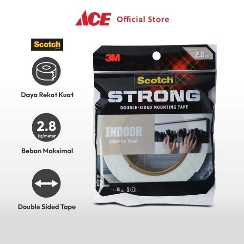 

Sale Ace - Scotch 3M Mounting Tape Strong Interior 12 Mm X 4 Mtr