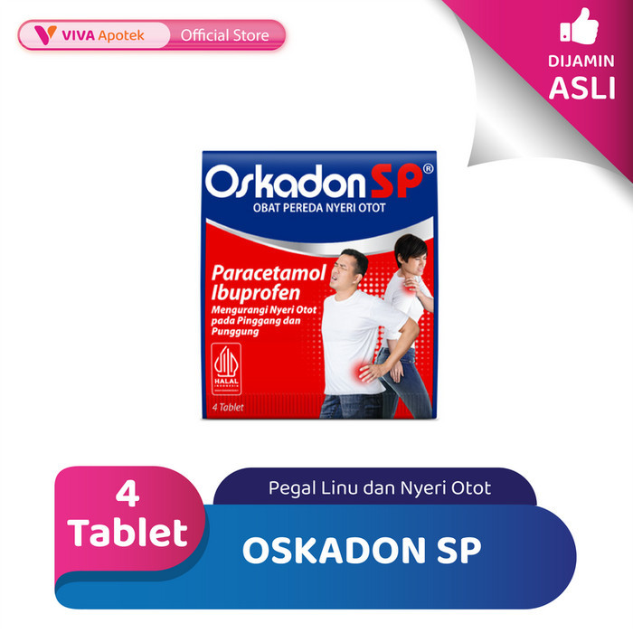 Oskadon SP untuk Pegal Linu dan Nyeri Otot (4 Tablet