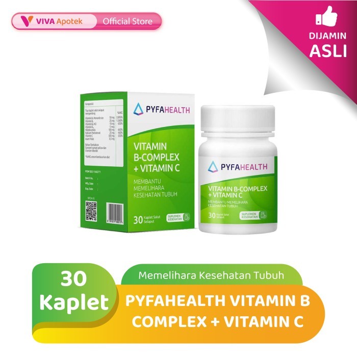 Pyfahealth Vitamin B Complex + Vitamin C Memelihara Kesehatan Tubuh