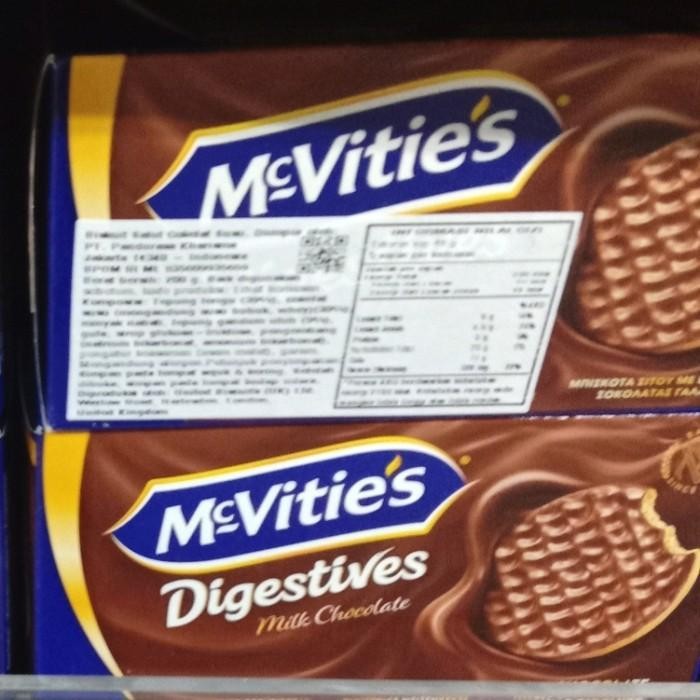 

Mcvities Digestive Milk Chocolate Wheat Biscuit/Biskuit Gandum 200 Gr