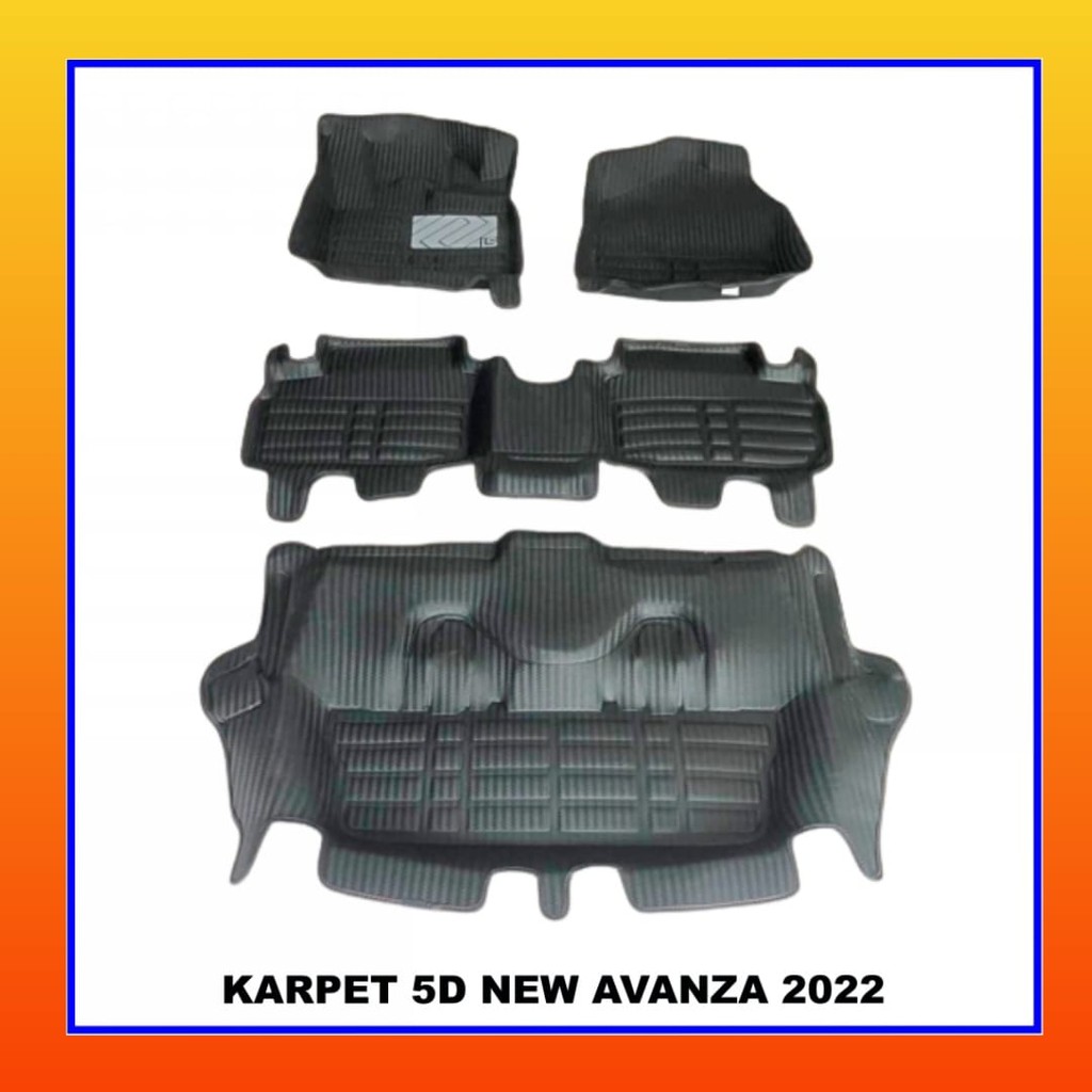 Karpet Mobil 2022 Avanza/Veloz/Xenia 5D Carbon