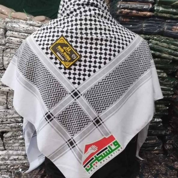 Sorban Arab Persegi Empat Sorban Palestina Sorban Putih Polos Sorban