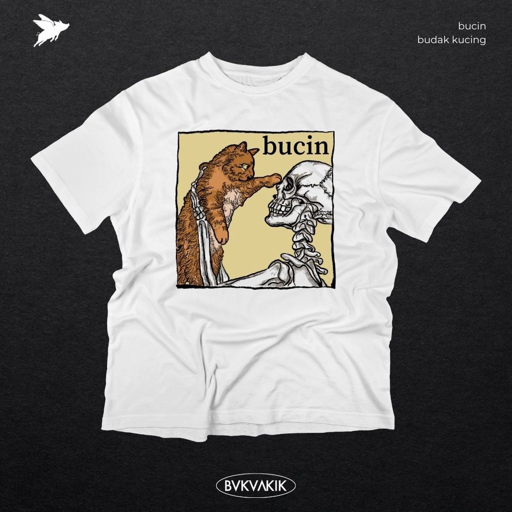 Kaos Bucin Budak Kucing Cat Slave