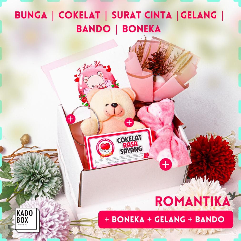 

PJ24 [KADOBOX] Paket Kado Ulang Tahun Cewek | Hadiah Pacar Wanita | Hampers Anniversary Valentine | Giftbox Imut Pink Isi Banyak | - Kadobox For Her Romantika Murah