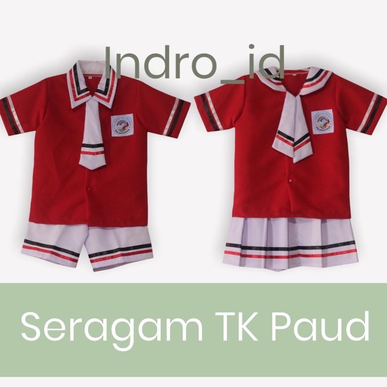 Berkualitas Seragam Tk Paud Gaya Korea Merah Putih BisaCod