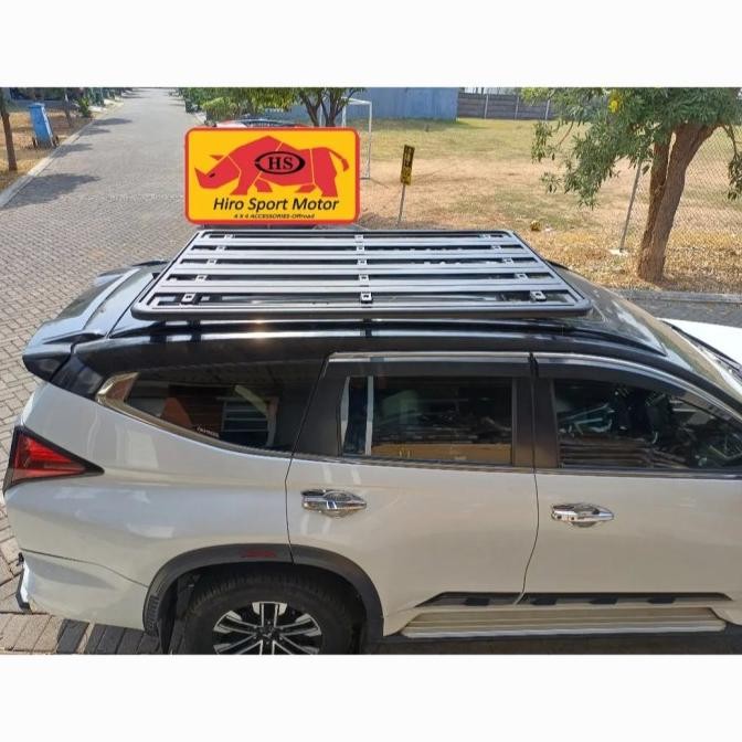 Roof Rack + Roof Rail Model Flat Fortuner & Pajero Sport