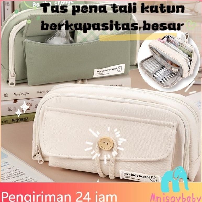 

fn-56 CODBerpenampilan Tinggi Kotak Pensil Kanvas Multiwarna Kotak Pena Estetika Kapasitas Besar Korea Perlengkapan Penyimpanan Alat Tulis Siswa Sekolah Tas Pena Berkapasitas Ekstra Besar Murah