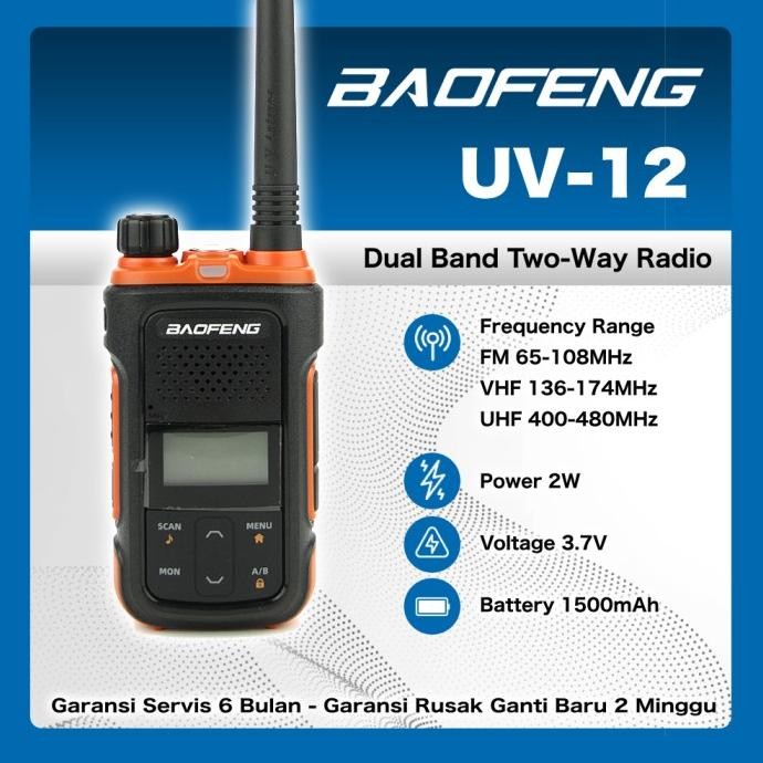BAOFENG UV-12 HT Walkie Talkie Dual Band Two Way Radio