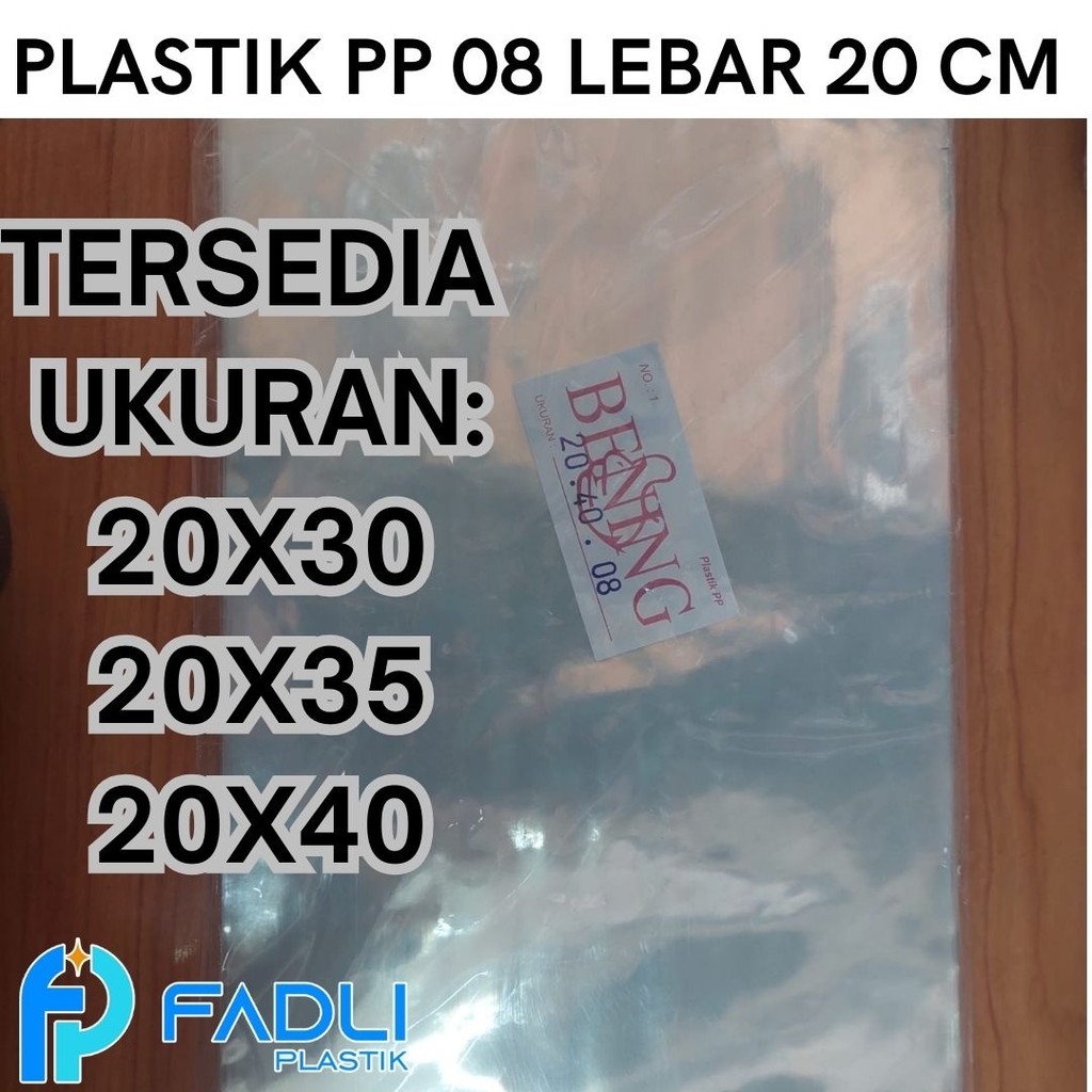 Kantong Plastik PP 08 ukuran 20x30 20x35 20x40