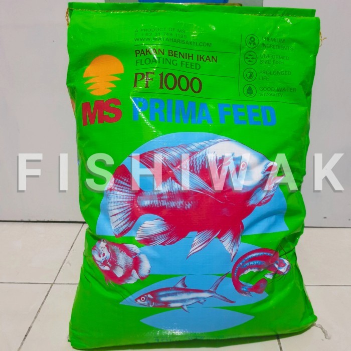 Pf 1000 Karungan / Pf 1000 1 Karung / Prima Feed / Pakan Benih Ikan
