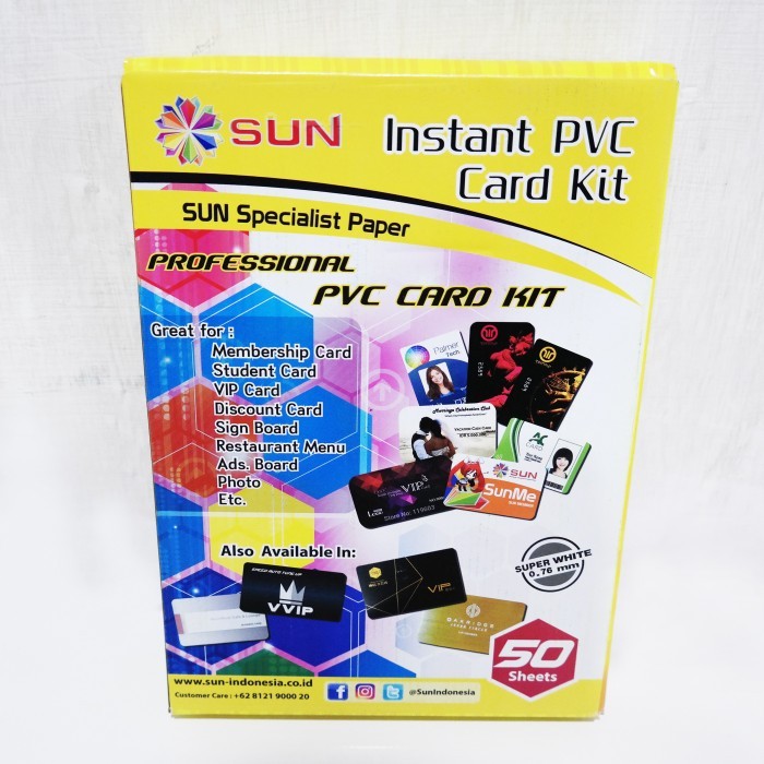 

Terbaru!!! PVC BAHAN ID CARD A4 ISI 50
