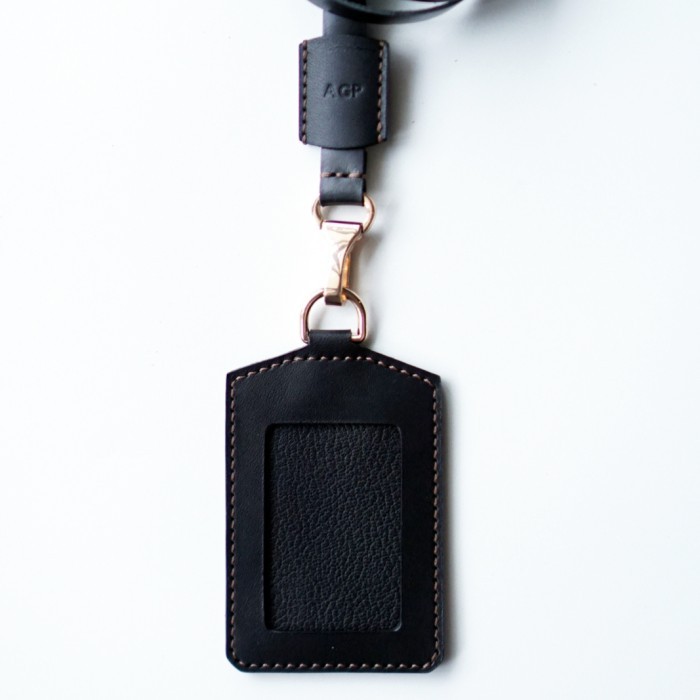 

Terbaru!!! Whitehouse Lanyard - ID Card Holder - Black Buttero