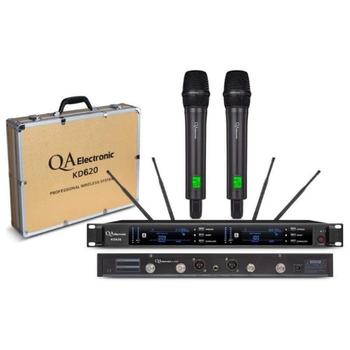 Ready MIC WIRELESS QA ELECTRONIC KD620 UHF ORIGINAL MULTI CHANNEL KD 620
