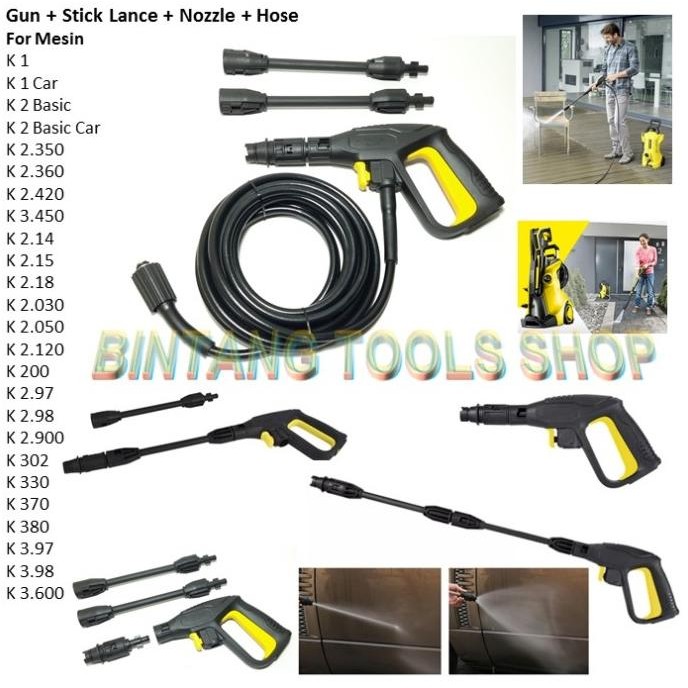 Selang Hose PK10 n Gun for Jet Cleaner Karcher High Pressure K1 K2 K3