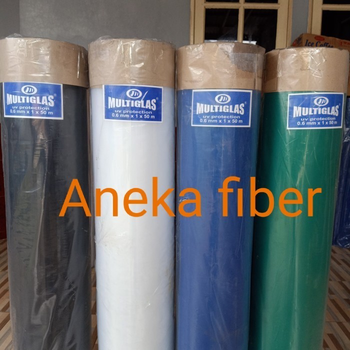 Terlaris Fiber Multiglas, Plastik Penutup Pagar Polos (1 Roll = 50 Meter)