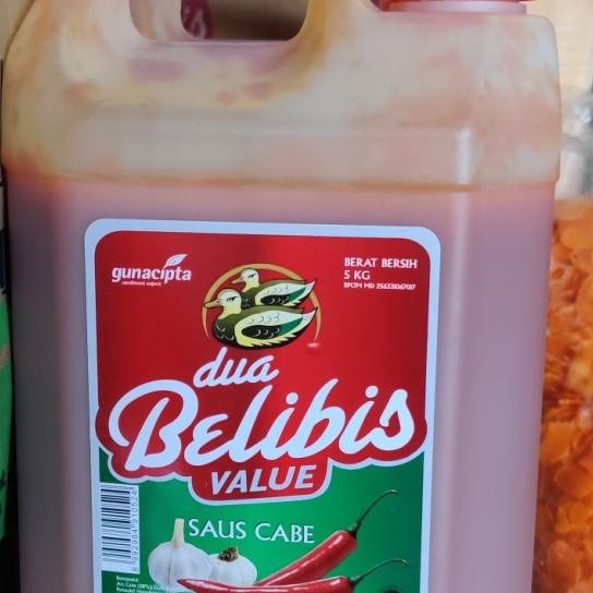 

Saus Sambal Cabe Dua Belibis 5 Kg Derigen Grosir