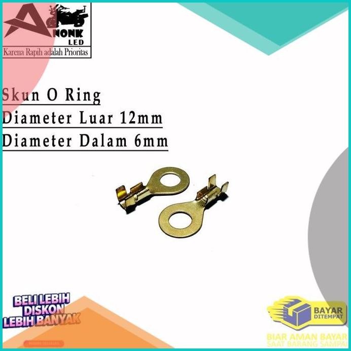 Skun Bulat 6mm / Skun Ring 6mm /Skun ring Baut 10 / Skun Massa 6mm 8JV