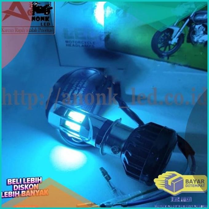Lampu Led Utama Motor Beat RTD 6sisi / Lampu Depan Motor 6sisi-ICEBLUE