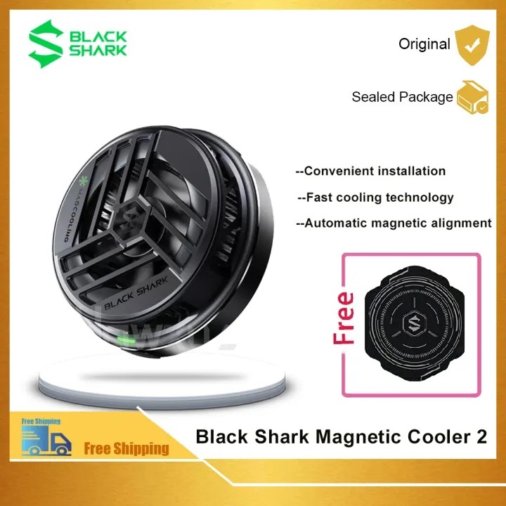 Black Shark Magnetic Cooling Fan 2 Untuk Telepon Gaming untuk iPhone12 12Promax iPhone13 Blackshark 