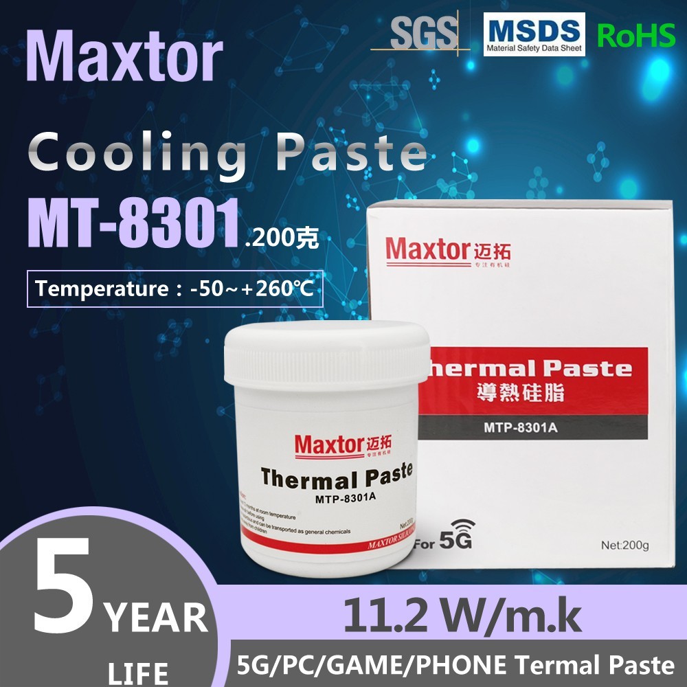 Maxtor Pasta Termal 11.2W/mk Laptop PS4 Pro Pendingin PC Motherboard Desktop CPU GPU Kipas Pendingin