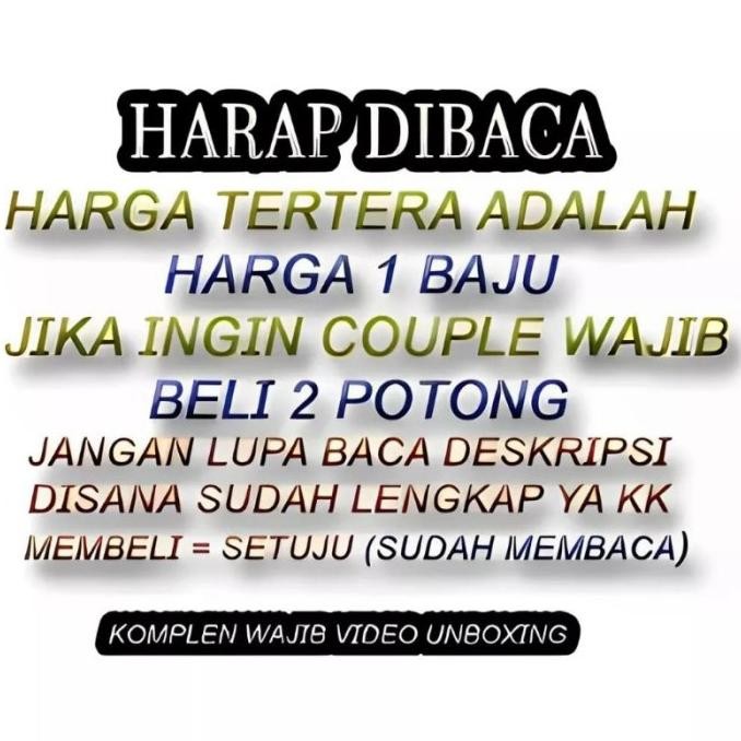 Kaos Couple Pasangan Mixue / Baju Lengan Panjang Pria Wanita Bahan Baby Terry Premium / Kaos Kapelan