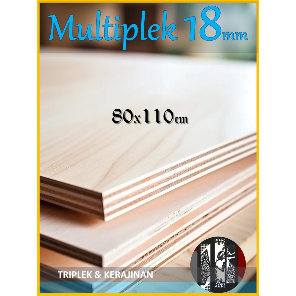 Triplek 18mm 80x110 cm Multiplek MDF Melamin Blokmin Blokboard 18 mm 110x80 | 80 x 110 | 110 x 80 cm