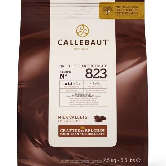

Callebaut Lk 823 & Dark 811 Chocolate Couverture Kemasan 250 Gr