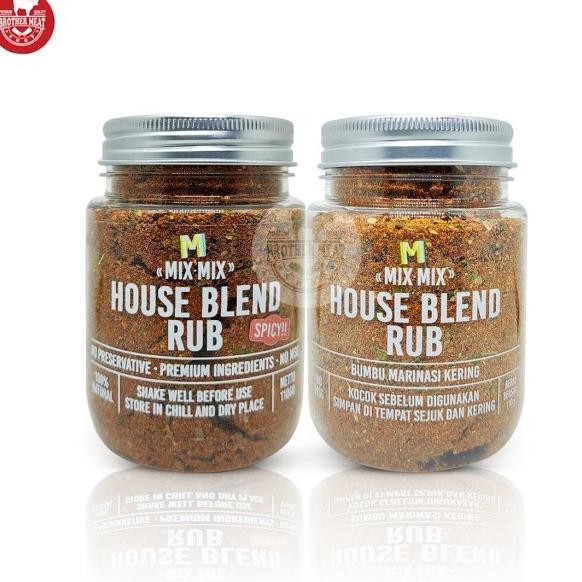

X X House Blend Rub, Bumbu Marinasi Kering / Tabur Serbaguna 110Gr