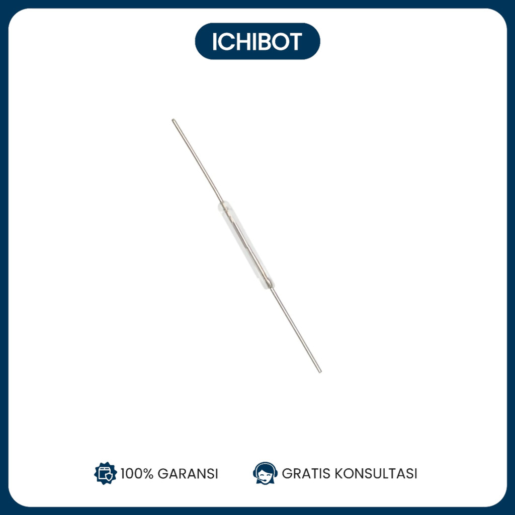 White Y213 Reed Switch - Magnetic Switch 2*14mm Normally Open - Saklar Induksi Magnetik untuk Deteks
