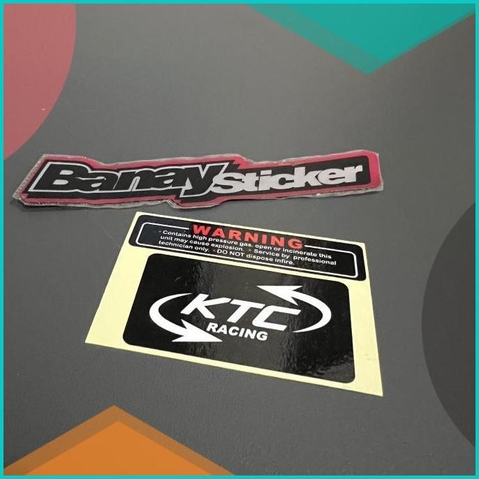 STICKER Stiker Shock KTC RACING Transparan 8JVLZ4 tools