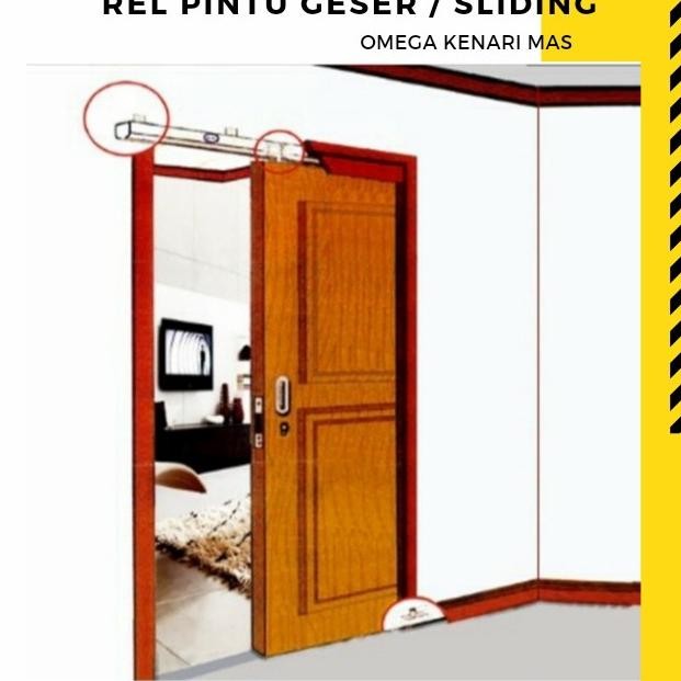 Rel Pintu Geser Sliding Door J4 210 Cm