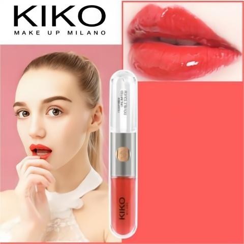 Kiko Milano Liquid lipstick 6ml / Kiko Milano Minshzee Double Lip Gloss Fog Matte 2 in 1 Double Touc