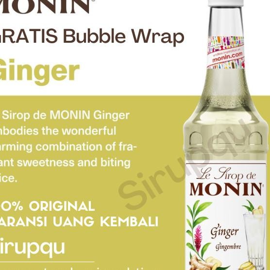 

Monin Ginger Syrup 70 Cl 700 Ml / Sirup / Cafe / Kedai / Kopi / Shop