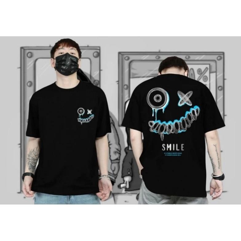 Viral Smile Rainbow Kaos Fake Smile Kaos Showtime Smile Kaos Distro Kaos Sevenkey Kaos Kasual Kaos S