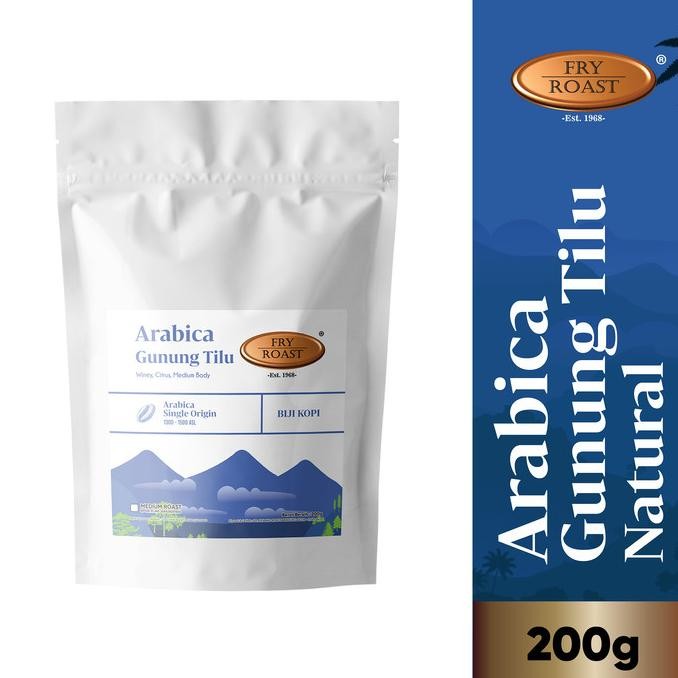 

Kopi Arabika Tilu Natural 200 Gram Biji Dan Bubuk