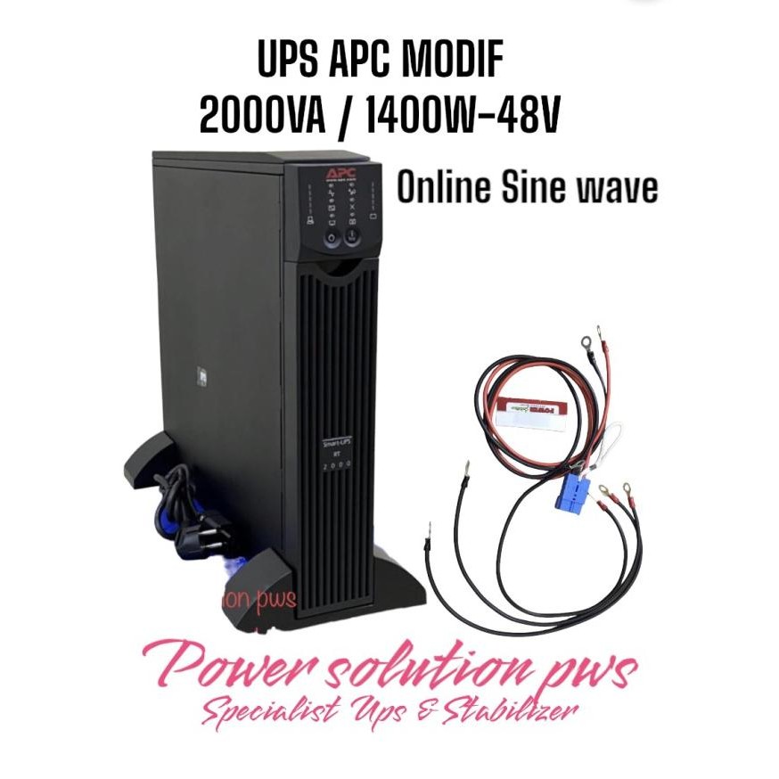 UPS APC MODIF 2000Va / 1400W - 48V Online Sine wave. SURT2000XLI MODIF