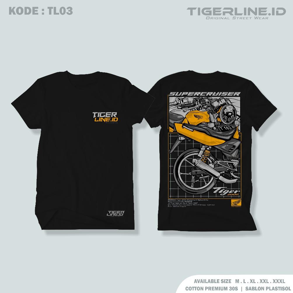 Promo Kaos Tiger Herex Kaos Herex Tigerline Kaos Honda Tiger Tiger03