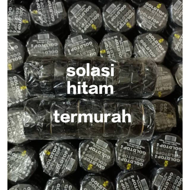 

solasi hitam listrik goldtape 1slop isi 10roll - termurah