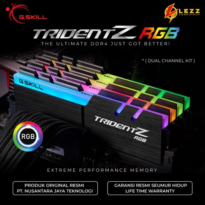 G.SKILL TRIDENT Z RGB DDR4 16GB (2X8GB) 4000MHZ - F4-4000C17D-16GTZRB