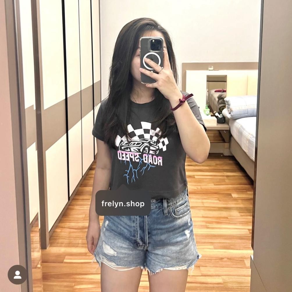 SPECIAL FRELYN SHOP - CROP TOP MOTIF | BAJU KAOS TUMBLR CROP TEE TSHIRT KAOS KOREA FASHION WANITA SA