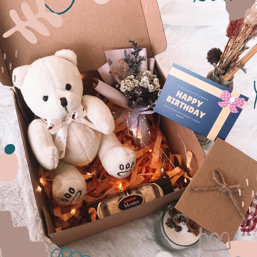 

TERLARIS GIFT BOX / HAMPERS ULANG TAHUN / HAMPERS GRADUATION / HAMPERS ANNIVERSARY / HAMPERS LEBARAN / NATAL , CHRISTMAS / KADO LEBARAN - BONEKA LED et-12