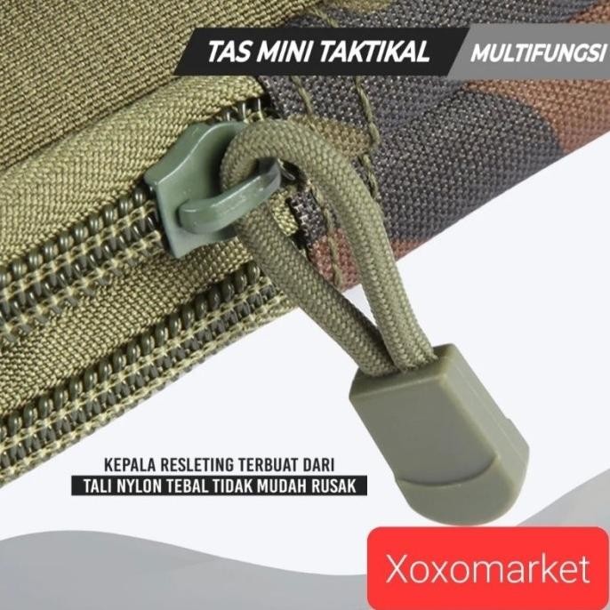 Tas Pria Pinggang Polos Import B318 / Tas Pinggang Pria Taktikal Import